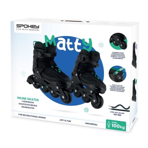 Rolki Spokey Matty SPK-943453 roz. 35-38 GN Rolki Spokey Matty SPK-943453 roz. 35-38 GN