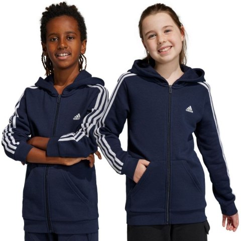 Bluza adidas Essentials 3-Stripes Fleece Full-Zip Hoodie Jr IC0600 Bluza adidas Essentials 3-Stripes Fleece Full-Zip Hoodie Jr IC0600