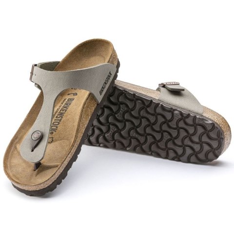 Japonki damskie szare-beżowe Birkenstock Gizeh Birko-Flor Nubuck Stone regular szerokie (43391) Japonki damskie szare-beżowe Birkenstock Gizeh Birko-Flor Nubuck Stone regular szerokie (43391)