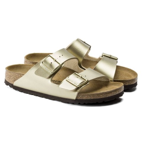 Klapki damskie Birkenstock Arizona Birko-Flor Gold złote regular szerokie (1016110) Klapki damskie Birkenstock Arizona Birko-Flor Gold złote regular szerokie (1016110)