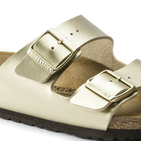 Klapki damskie Birkenstock Arizona Birko-Flor Gold złote regular szerokie (1016110) Klapki damskie Birkenstock Arizona Birko-Flor Gold złote regular szerokie (1016110)