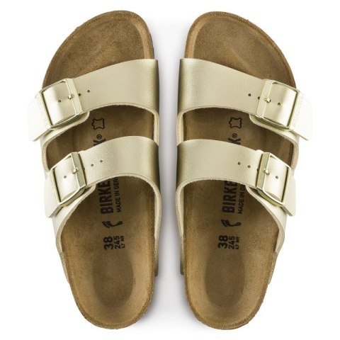 Klapki damskie Birkenstock Arizona Birko-Flor Gold złote regular szerokie (1016110) Klapki damskie Birkenstock Arizona Birko-Flor Gold złote regular szerokie (1016110)