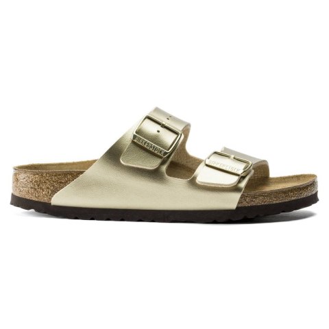 Klapki damskie Birkenstock Arizona Birko-Flor Gold złote regular szerokie (1016110) Klapki damskie Birkenstock Arizona Birko-Flor Gold złote regular szerokie (1016110)