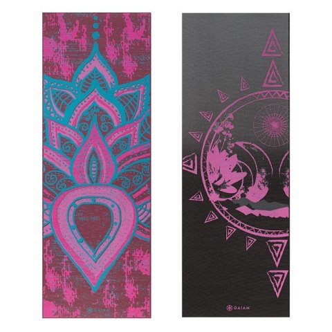 Mata do jogi dwustronna Gaiam "BE FREE" 6mm 62031 Mata do jogi dwustronna Gaiam "BE FREE" 6mm 62031