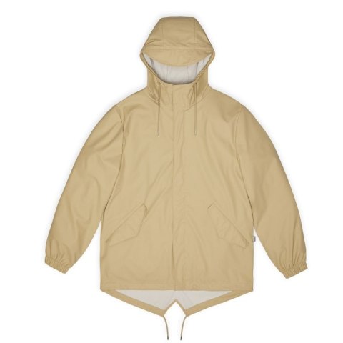 Kurtka, płaszcz przeciwdeszczowy Rains unisex Fishtail Jacket W3 18010 24 SAND Kurtka, płaszcz przeciwdeszczowy Rains unisex Fishtail Jacket W3 18010 24 SAND