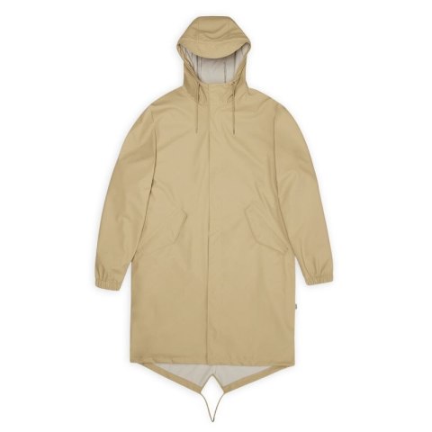 Kurtka, płaszcz przeciwdeszczowy Rains unisex Fishtail Parka W3 18140 24 SAND Kurtka, płaszcz przeciwdeszczowy Rains unisex Fishtail Parka W3 18140 24 SAND