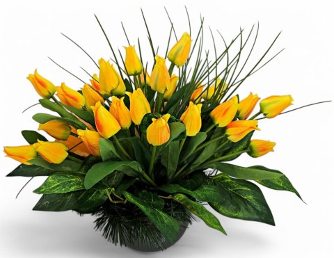 STROIK NA CMENTARZ KWIATY TULIPANY NA GRÓB POMNIK WZÓR WIOSENNY STROIK NA CMENTARZ KWIATY TULIPANY NA GRÓB POMNIK WZÓR WIOSENNY
