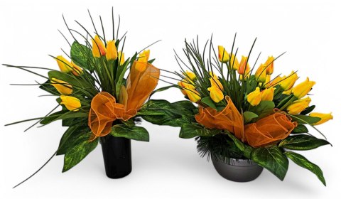 STROIK NA CMENTARZ KWIATY TULIPANY NA GRÓB POMNIK WZÓR WIOSENNY STROIK NA CMENTARZ KWIATY TULIPANY NA GRÓB POMNIK WZÓR WIOSENNY