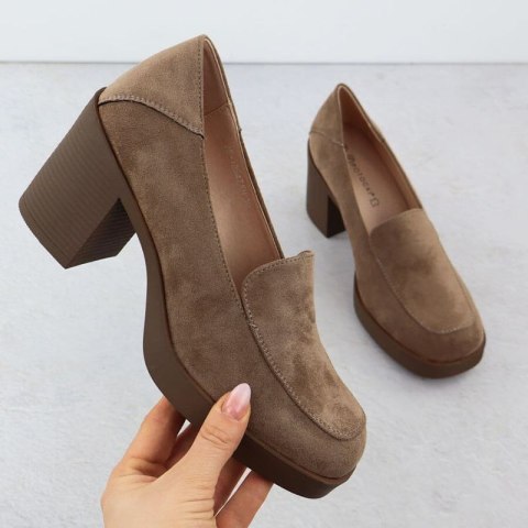 Półbuty mokasyny na obcasie Potocki W SZ12547 WOL288B Półbuty mokasyny na obcasie Potocki W SZ12547 WOL288B