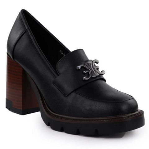 Półbuty mokasyny na słupku Potocki W SZ12403 WOL287