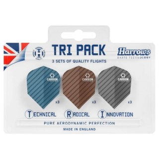 Piórka Harrows Tri Pack Carbon 3x3 HS-TNK-000013292